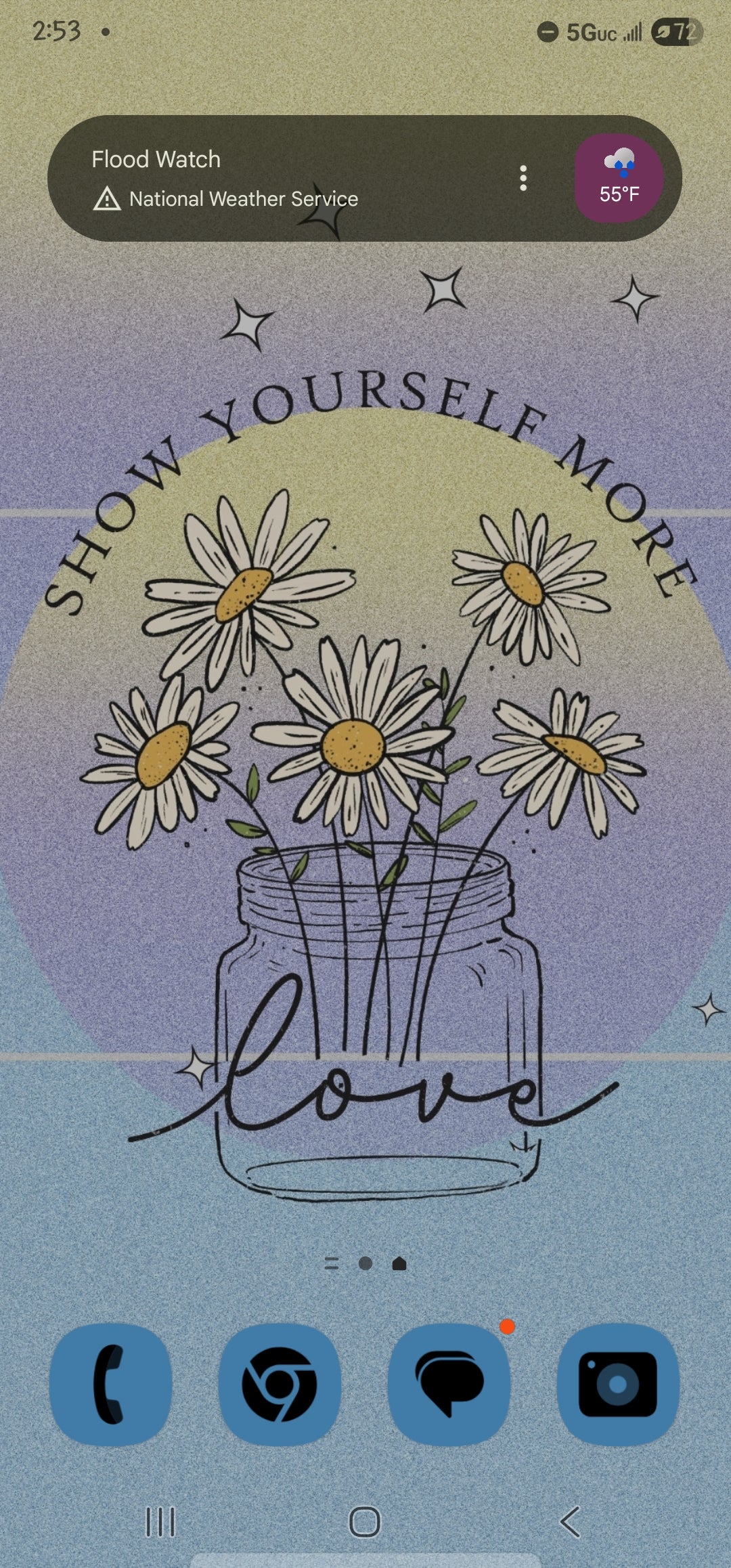 Show Yourself More Love | Digital Phone Wallpaper